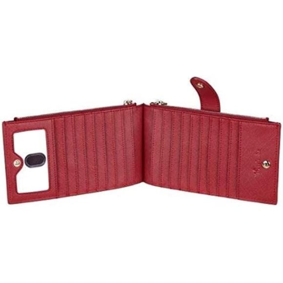 Womens Wallet RFID Blocking Bifold Multi Card Case Wallet with Zipper Pocket - Picture 3 of 5